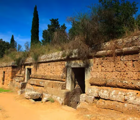 necropoli near cerveteri