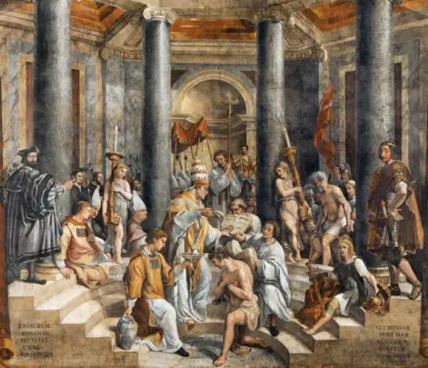 the baptism of constantine by raphael