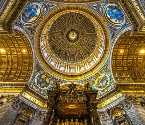tour st. peter's dome at dawn