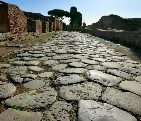 walking tour in ostia antica
