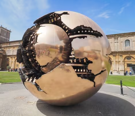 sphere within a sphere in the vatican museums